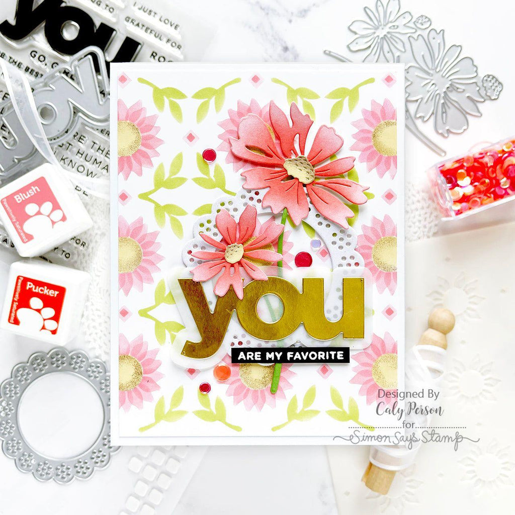 Simon Says Stamp Pointelle Rings Wafer Dies s932 Cheering for You Friend Card | color-code:ALT04