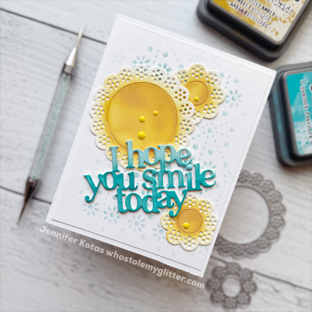 Simon Says Stamp Pointelle Rings Wafer Dies s932 Cheering for You I Hope You Smile Today Card | color-code:ALT02