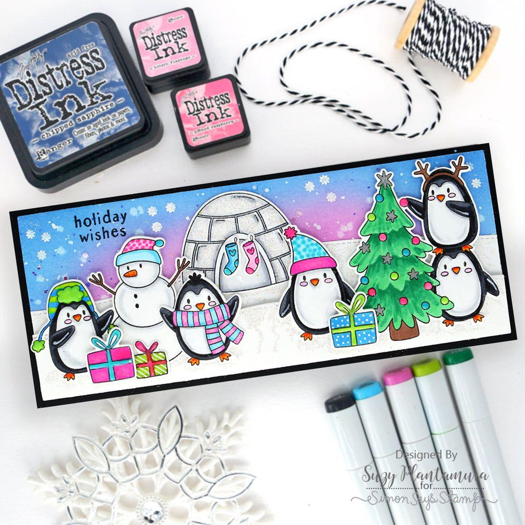 Simon Says Stamp Polar Christmas Wafer Dies 1176sdc Sweet Wishes Holiday Card | color-code:ALT01