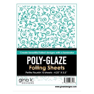 Gina K Designs Petite Flourish Poly-Glaze Foiling Sheets