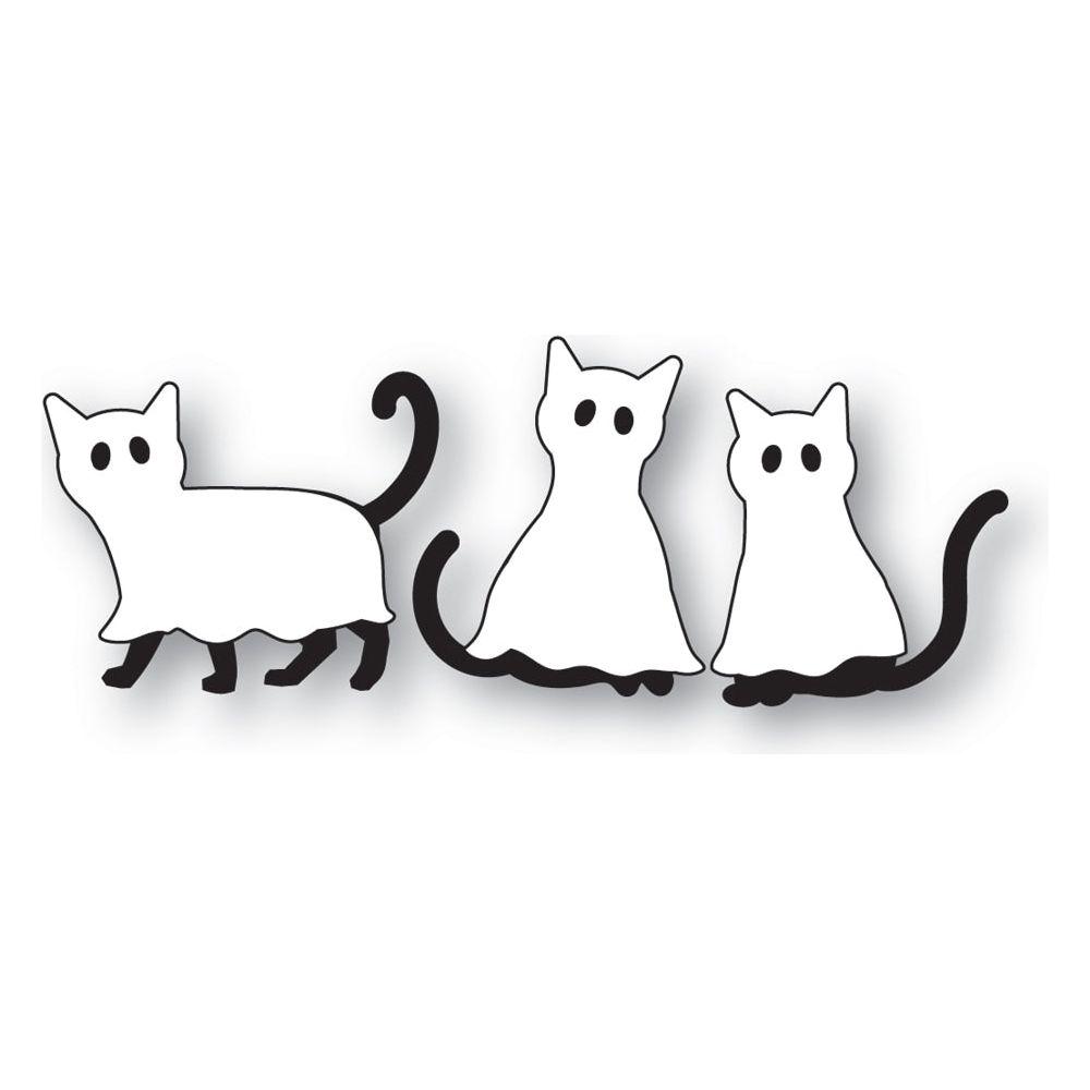 Poppy Stamps Ghostly Cats Dies 2685
