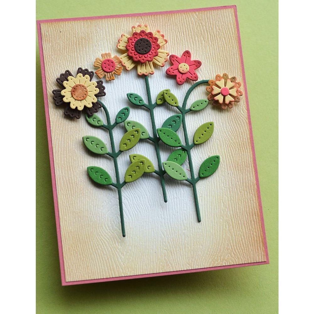 Poppy Stamps Nordic Stems Dies 2650 sunflowers