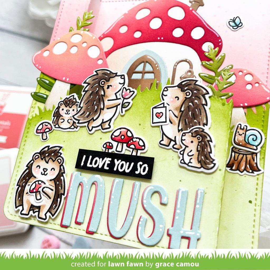 Lawn Fawn Porcu-pine for You Clear Stamps lf3299 Love you so mush