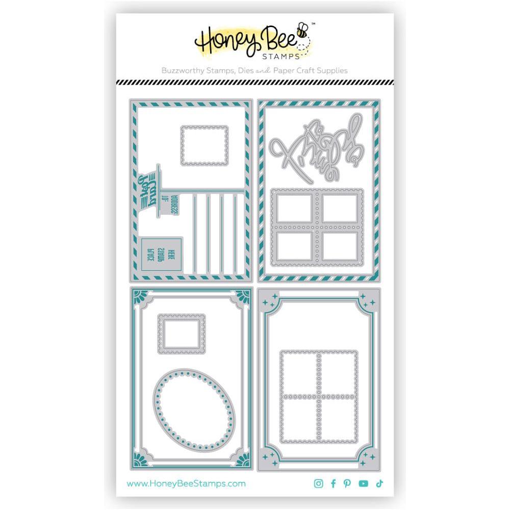 Honey Bee Time To Go Postcard Dies hbds-ttgpos Detailed Product View