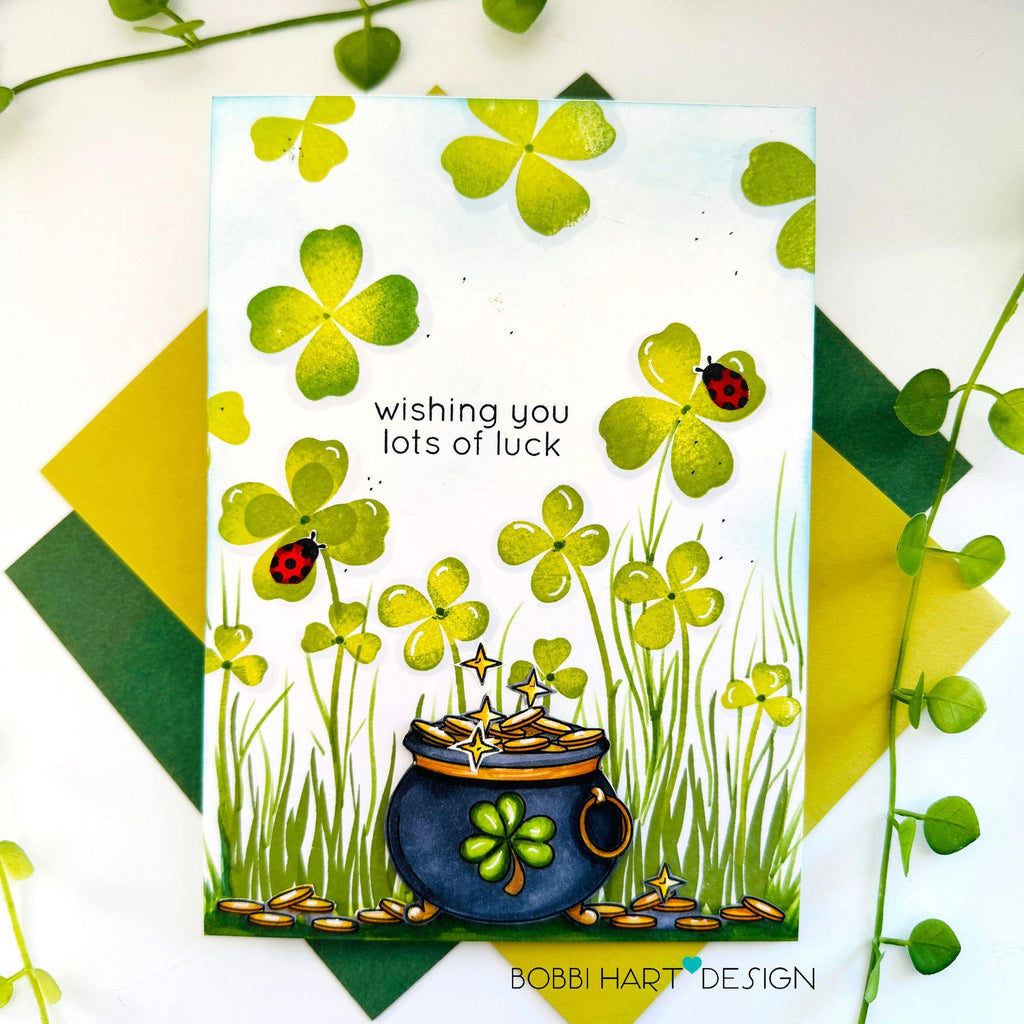 Simon Says Stamps and Dies Pot O' Gold set733pg Splendor St. Patrick's Day Card | color-code:ALT01