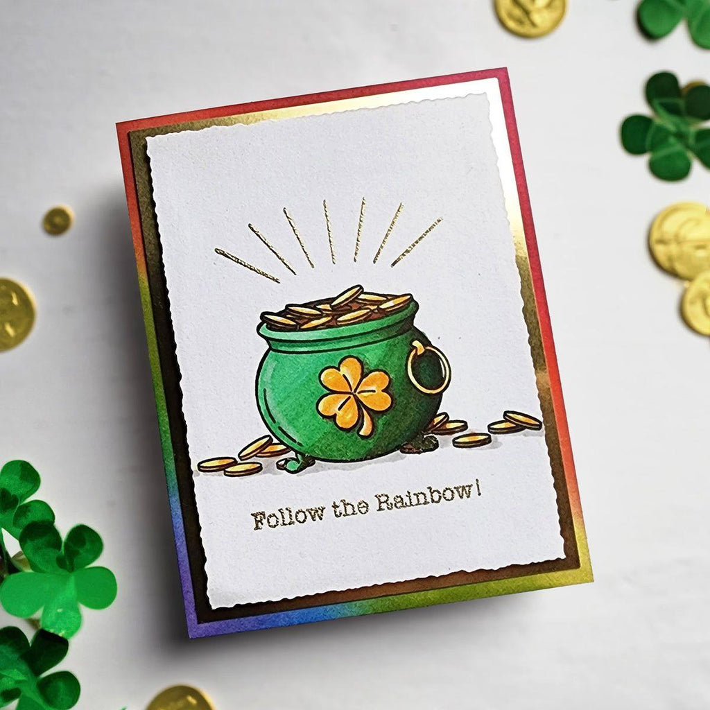 Simon Says Stamps and Dies Pot O' Gold set733pg Splendor St. Patrick's Day Card | color-code:ALT03