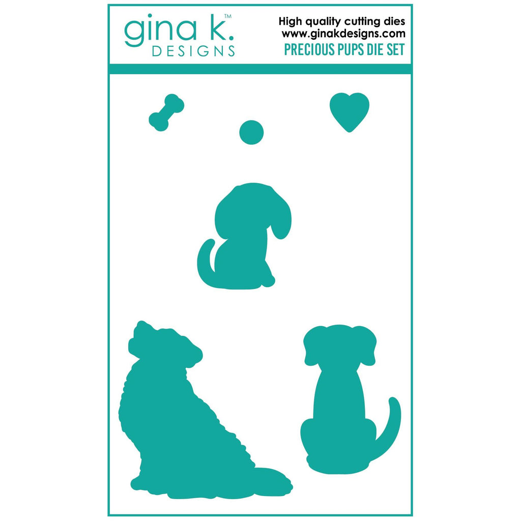 Gina K Designs Precious Pups Coordinating Dies die0317