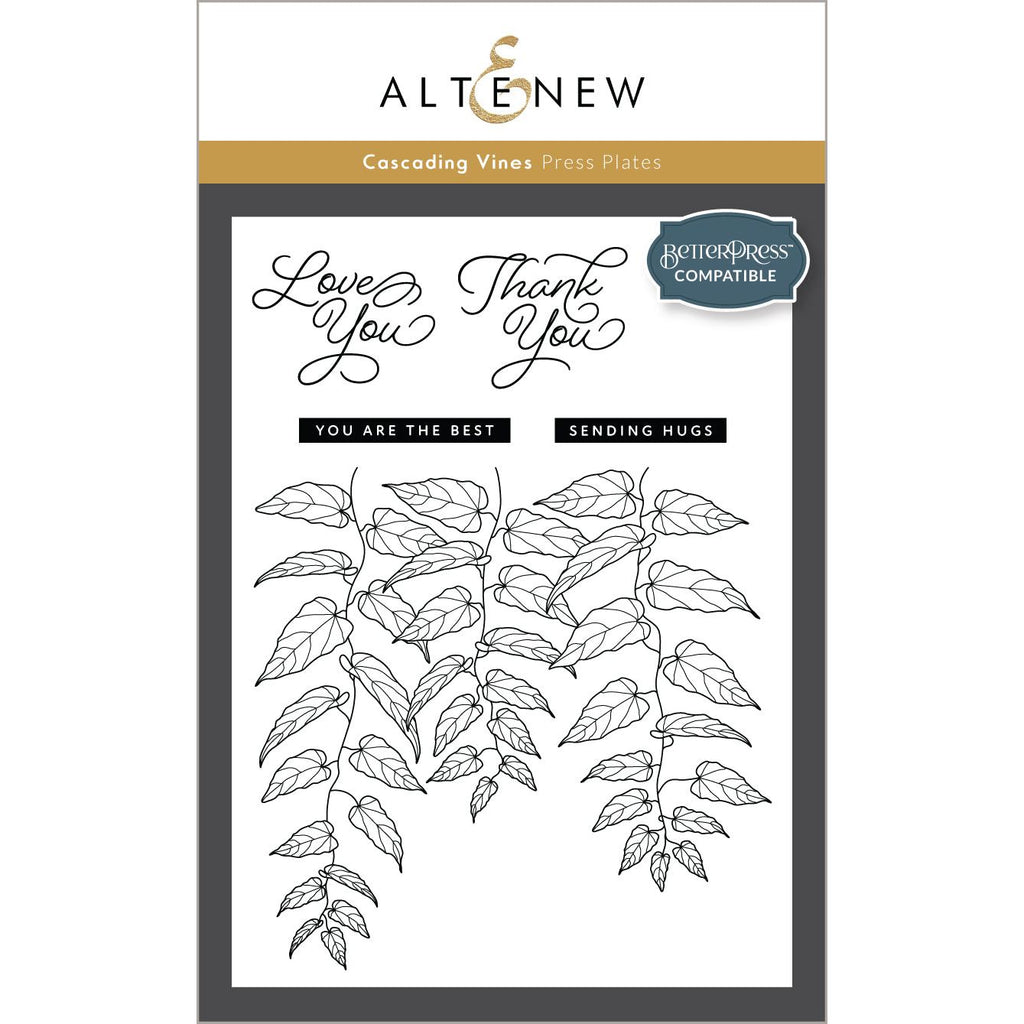 Altenew Cascading Vines Press n Foil Plate alt10234