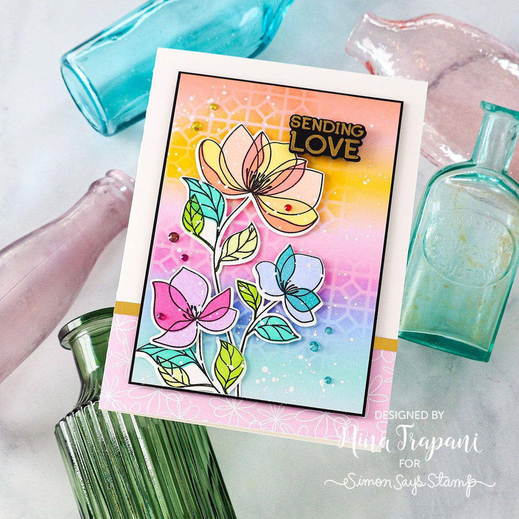 Simon Says Stamp Pretty Petals Wafer Dies 1045sdc Be Bold Love Card | color-code:ALT01