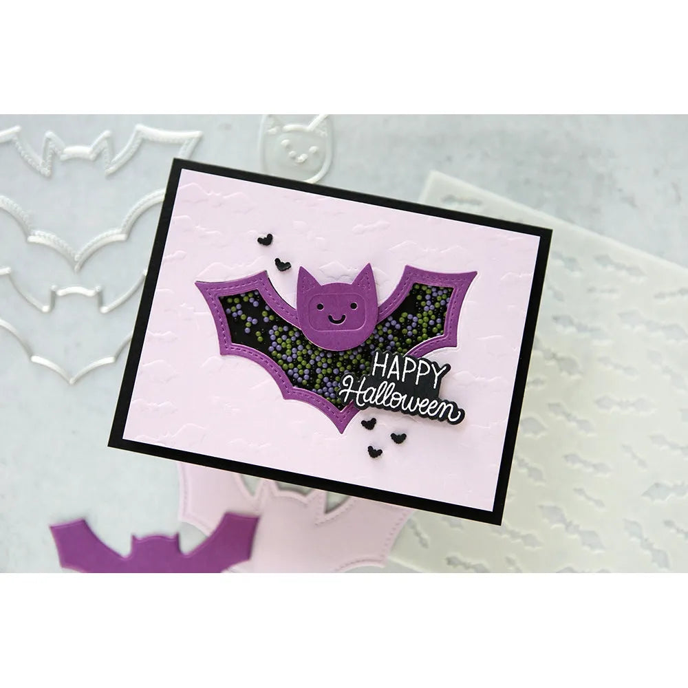 Pretty Pink Posh Bat Shaker Dies spooky | color-code:ALT02