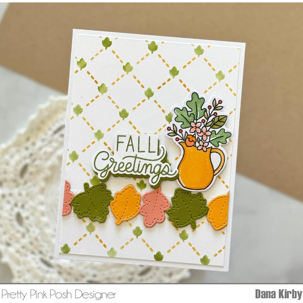 Pretty Pink Posh Fall Bouquets Dies fall greetings