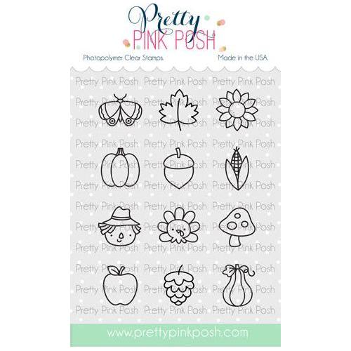 Pretty Pink Posh Fall Icons Clear Stamps