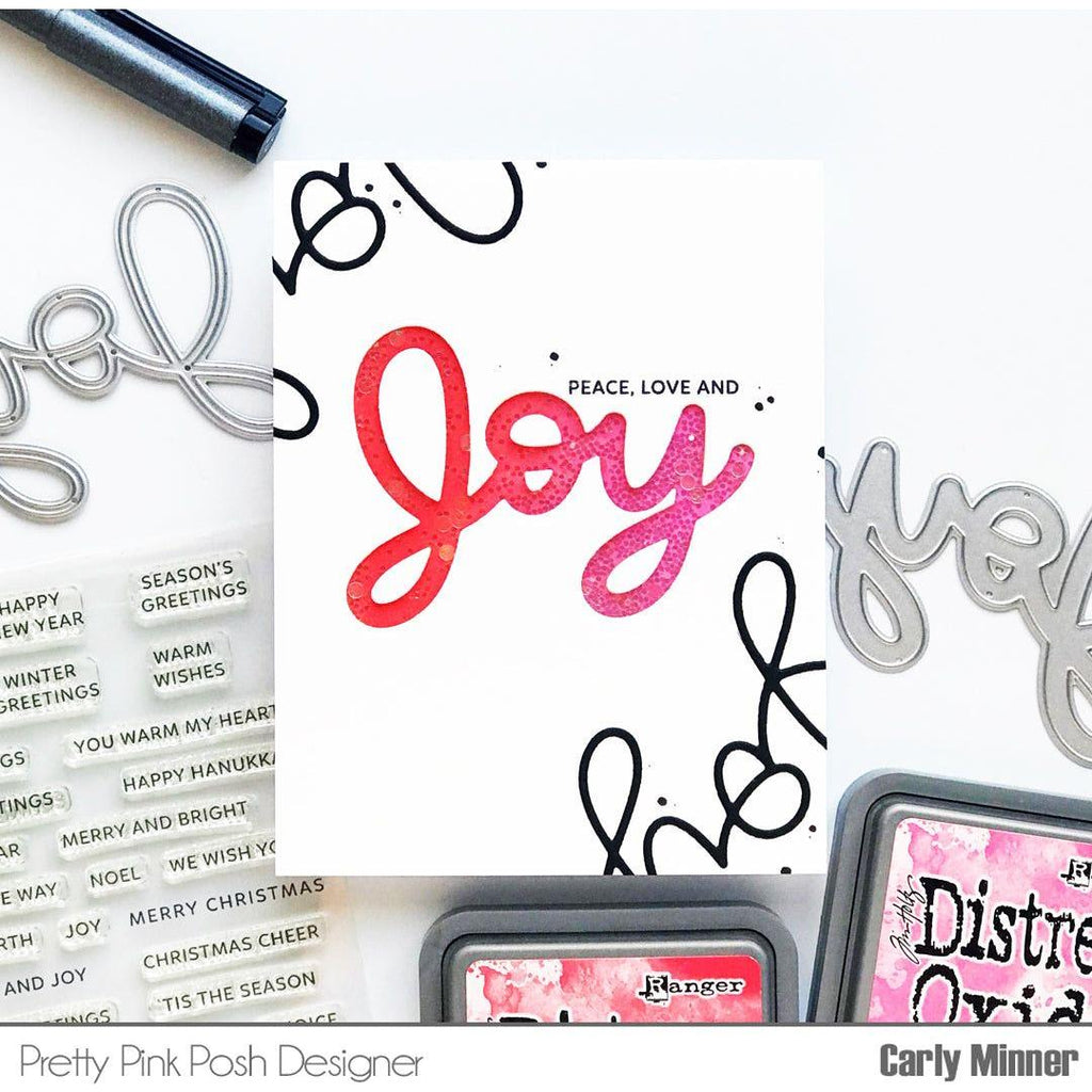 Pretty Pink Posh Large Joy Shadow Dies love