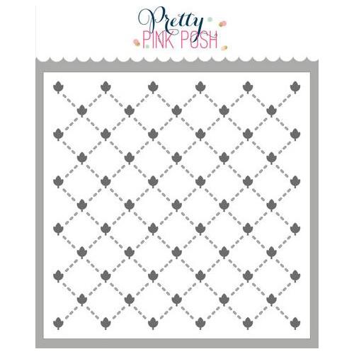 Pretty Pink Posh Leaf Lattice Layered Stencils