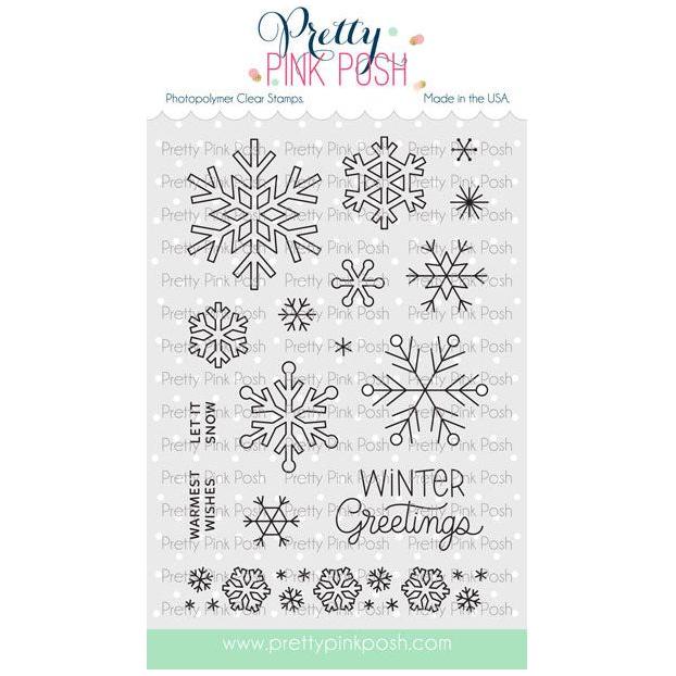 Pretty Pink Posh Snowflake Clear Stamps