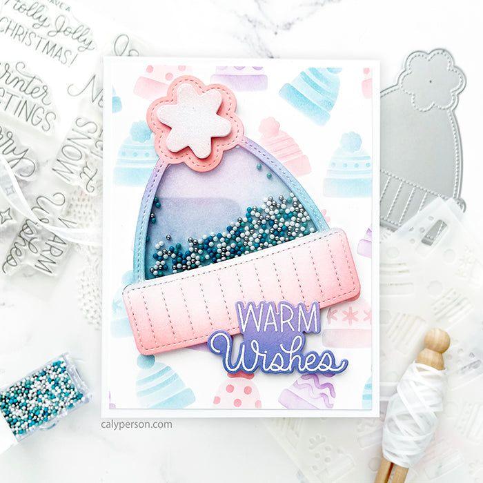 Pretty Pink Posh Winter Greetings Dies warm wishes | color-code:ALT01