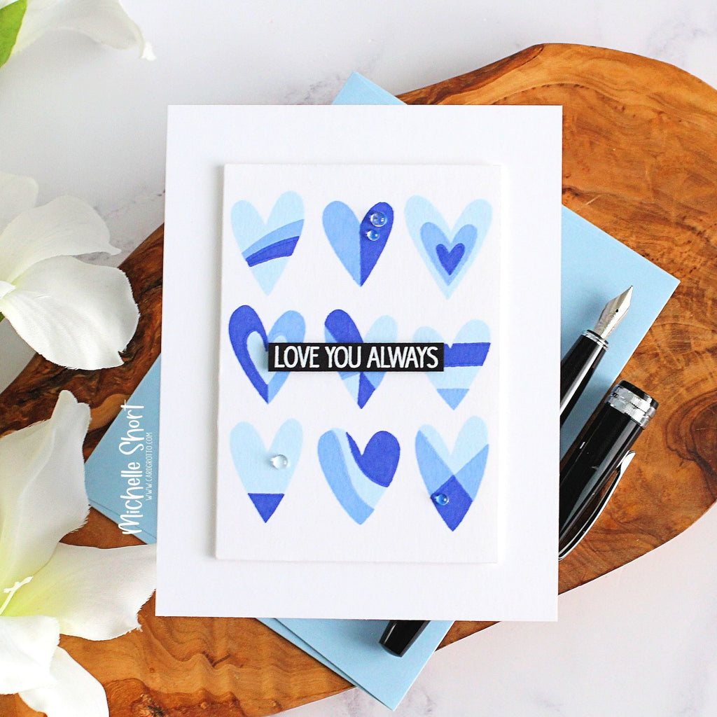 Simon Says Clear Stamps Printmaking Hearts 2023msc Sweetheart Love Card | color-code:ALT03