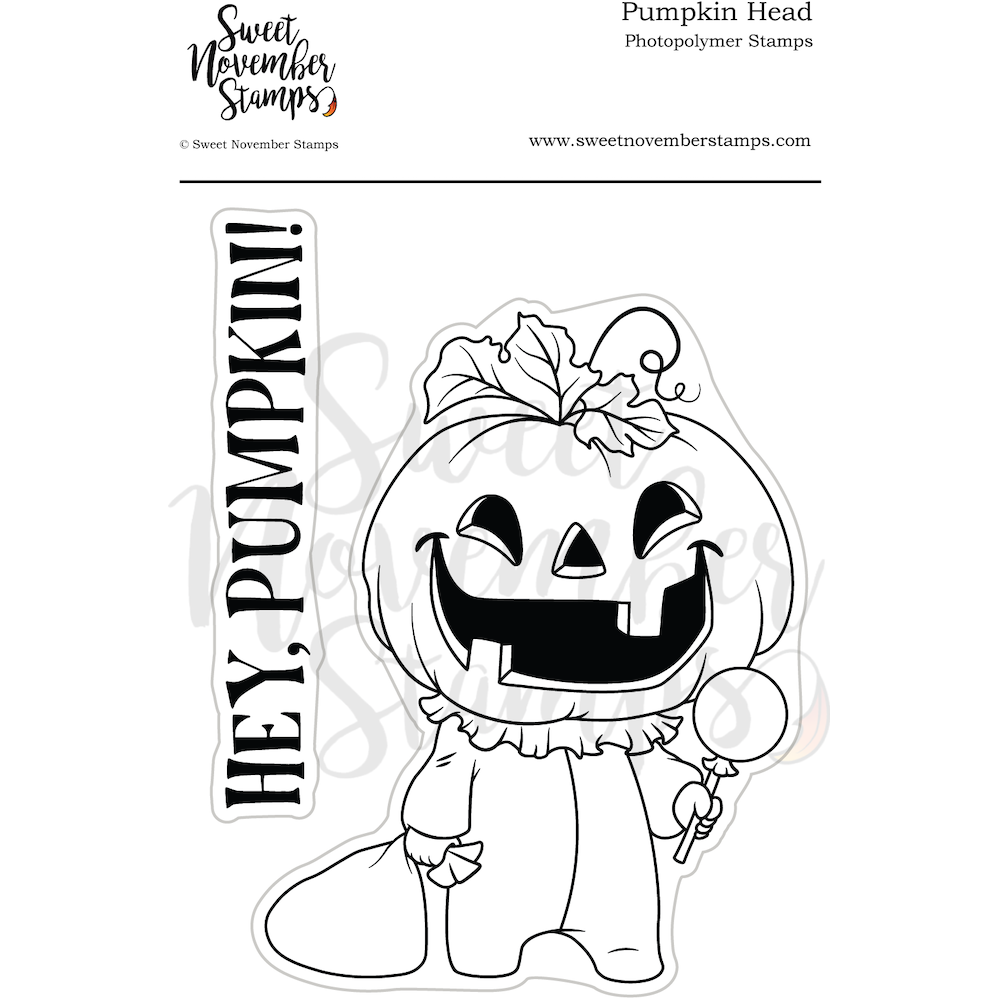 Sweet November Stamps Pumpkin Head Clear Stamp Set snsphhw23