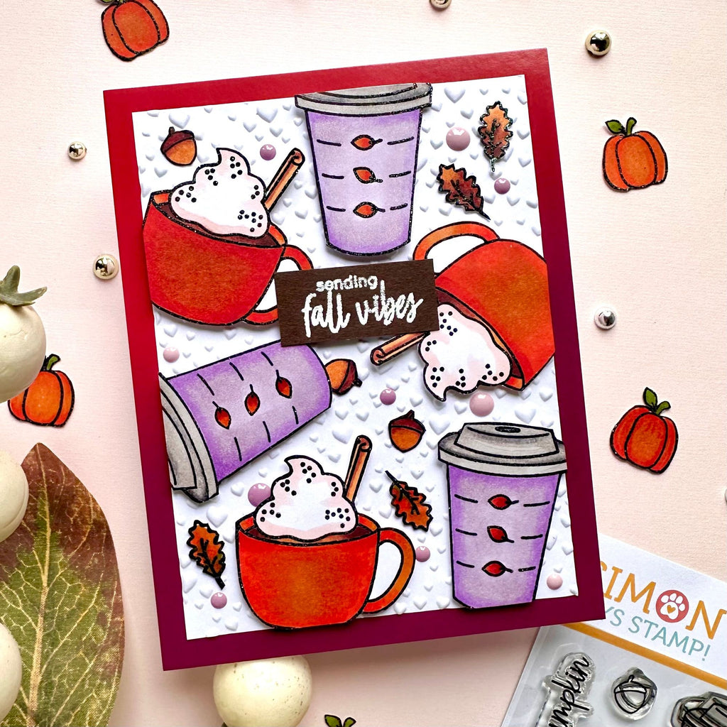 Simon Says Stamp Pumpkin Spice Vibes Wafer Dies 1134sdc Stamptember Fall Card