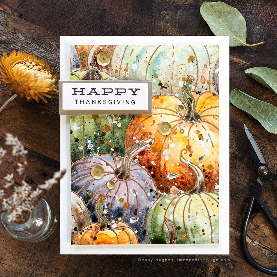 Simon Says Stamp Pumpkin to Talk About Wafer Dies 1130sdc Stamptember Thanksgiving Card | color-code:ALT01