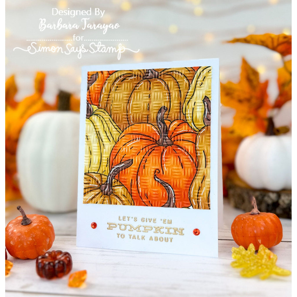 Simon Says Clear Stamps Pumpkin to Talk About 2082ssc Stamptember Fall Card