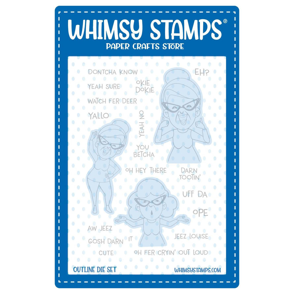 Whimsy Stamps Dontcha Know Outline Dies wsd246