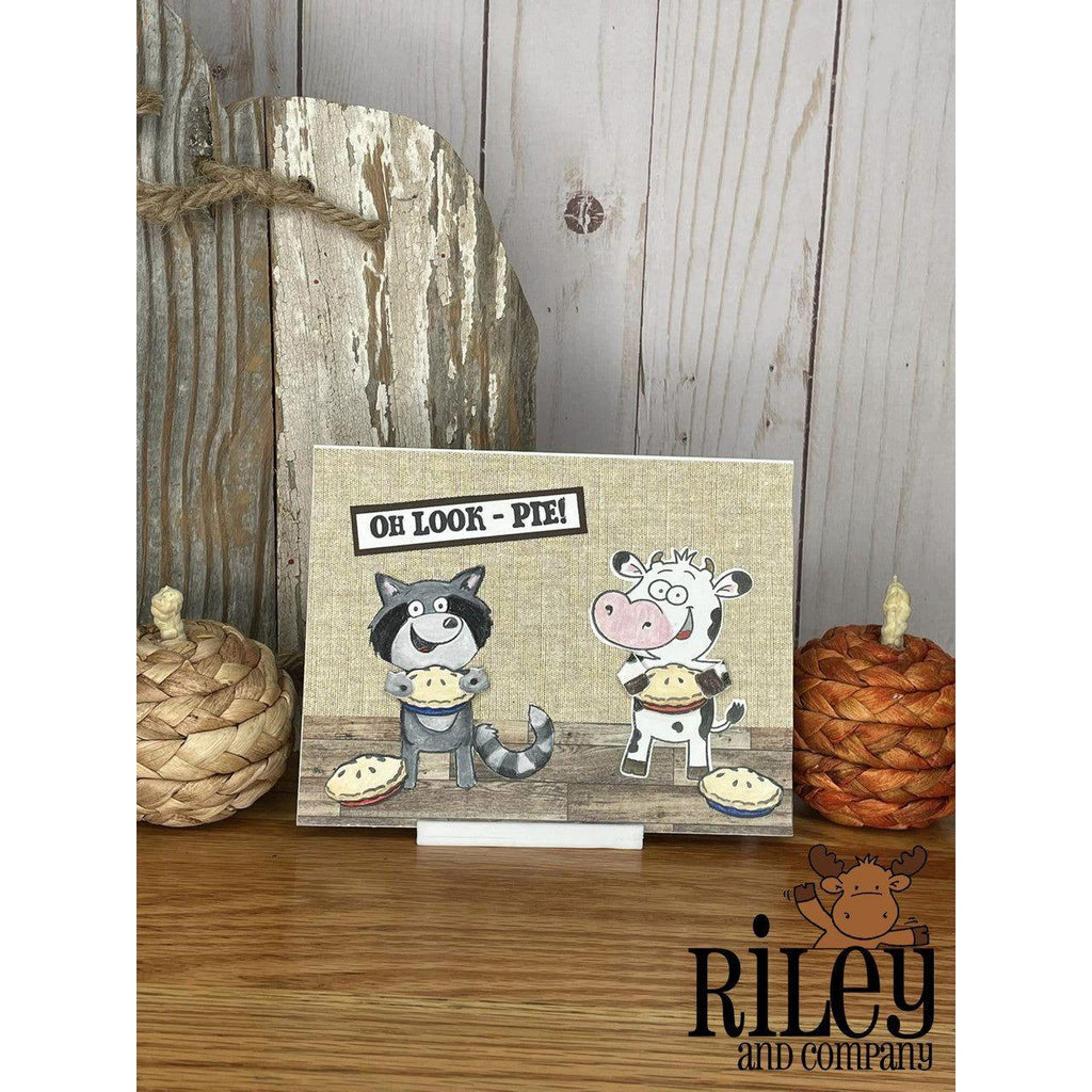 Riley and Company Dress Up Raccoon or Fox Clear Stamps dur3 pies