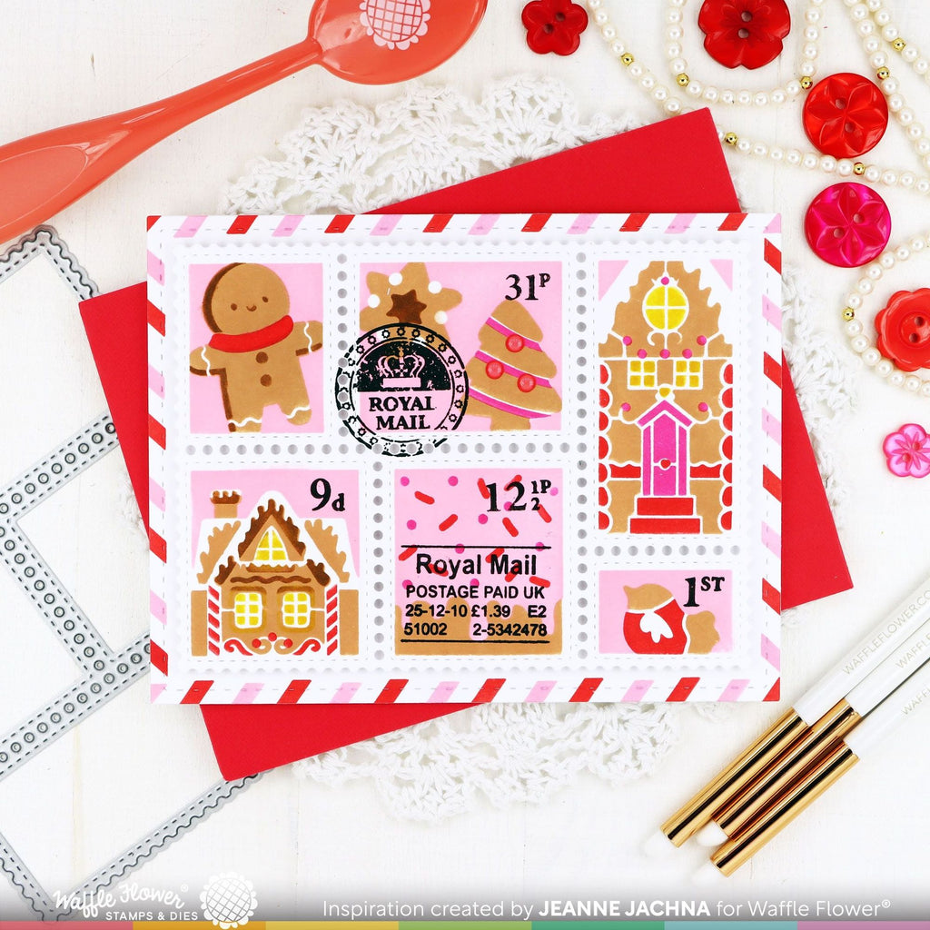 Waffle Flower Royal Mail Clear Stamps 421769 postage