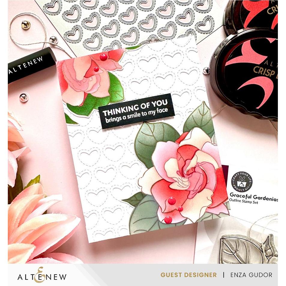 Altenew Craft Your Life Project Kit Graceful Gardenias alt8683bn thnking of you