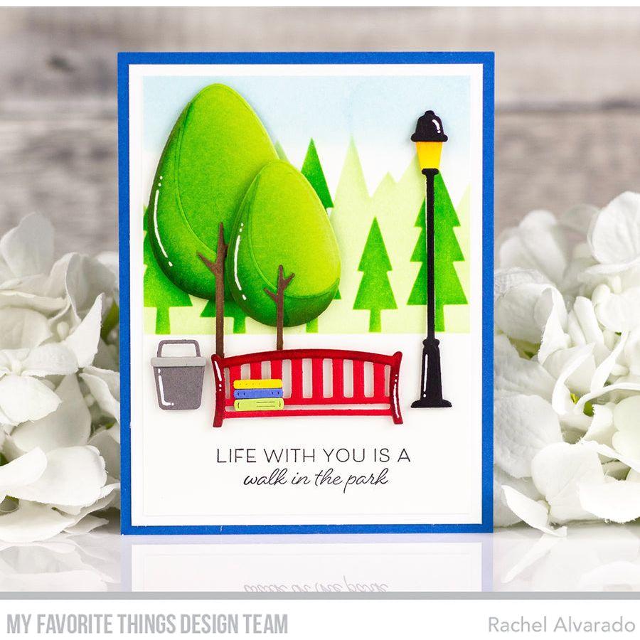 My Favorite Things Layered Treeline Premium Stencil Set st215 Walk in the Park | color-code:alt2