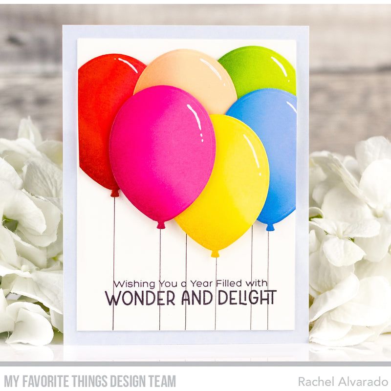 My Favorite Things Bright and Happy Birthday Clear Stamps cs875 Balloons | color-code:alt1