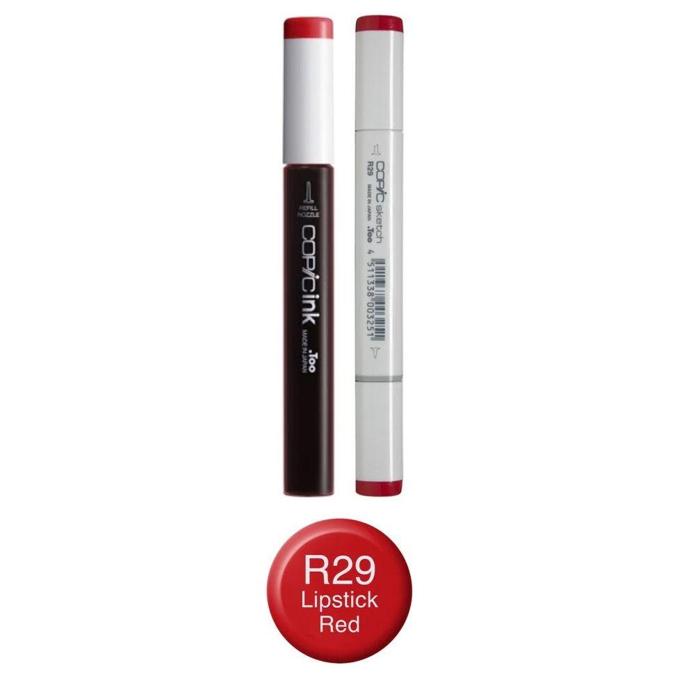 Copic Marker Lipstick Red Marker and Refill Bundle R29