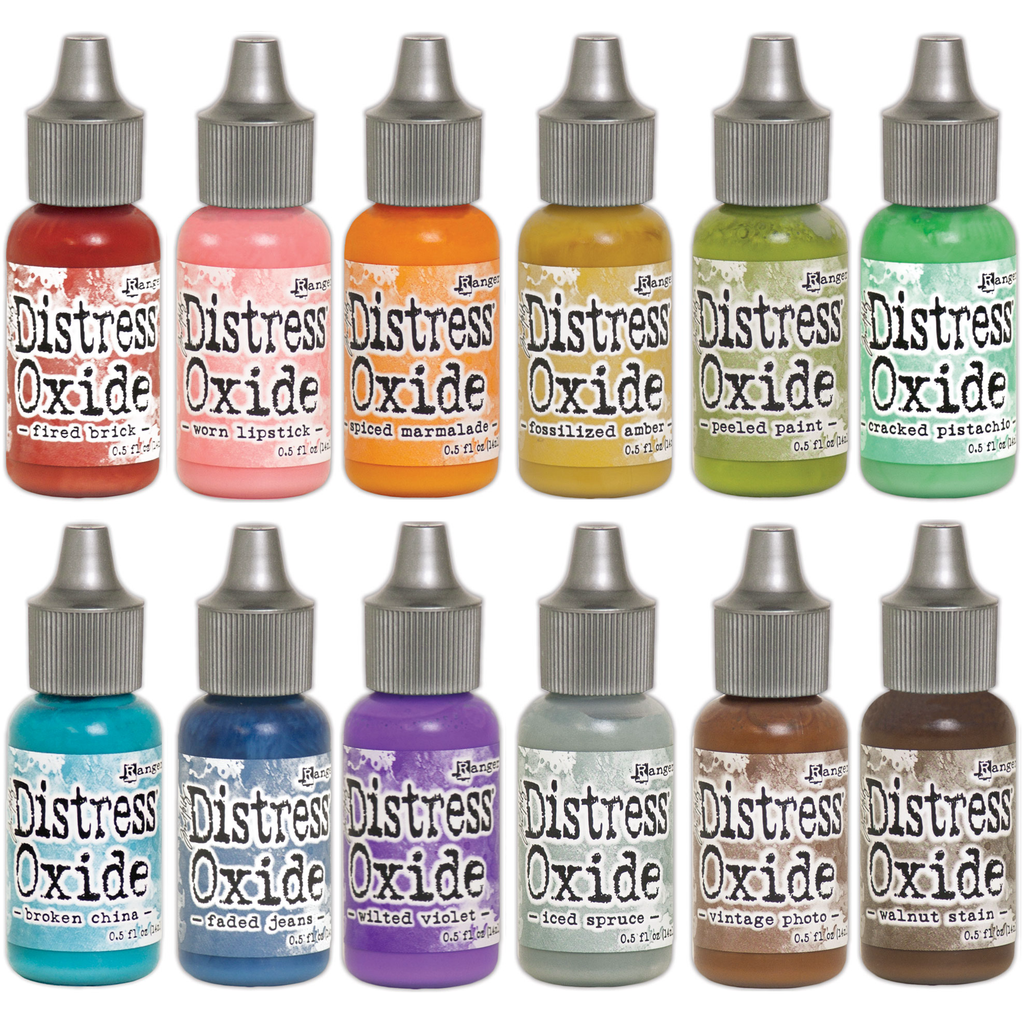 Tim Holtz Distress 12 Oxide Reinkers Set 2