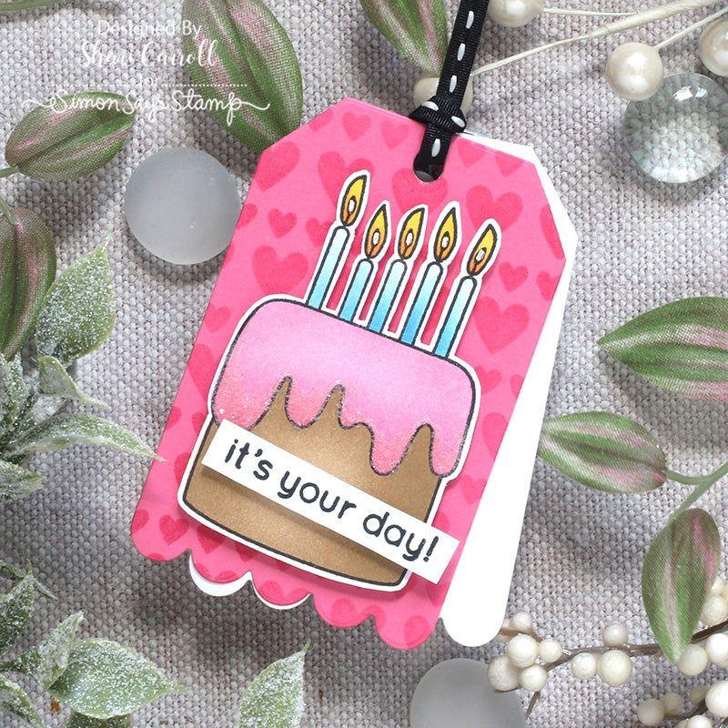 Rainbow Splash Clear Stamps Birthday Bash rs107c Splendor Birthday Tag | color-code:ALT01