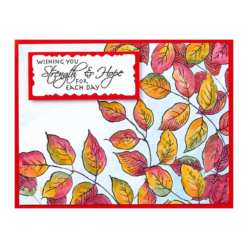 Stampendous Leafy Lines Cling Stamps rsc-031 strength