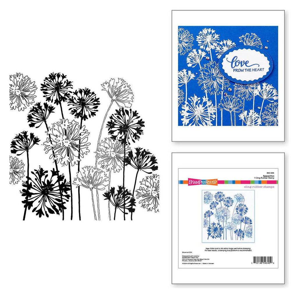 Stampendous Agapanthus Cling Stamps rsc-033