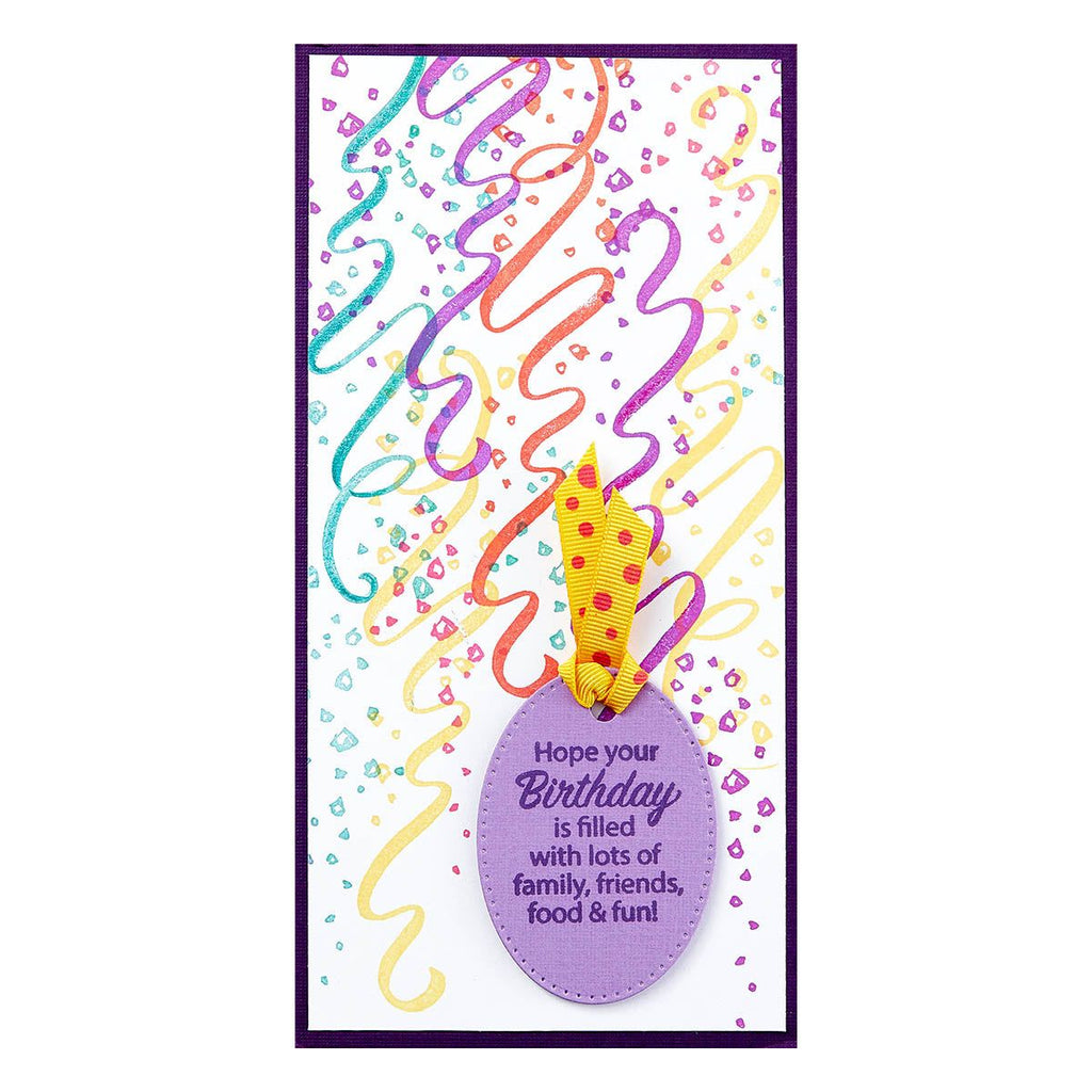 Stampendous Streamers Cling Stamps rsc-034 birthday