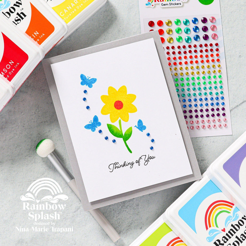 Rainbow Splash Ink Pads Rainbow Pack 19setrsi Thinking of You Card | color-code:ALT01