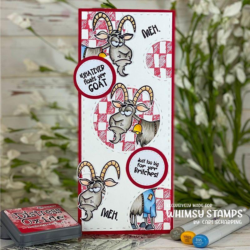 Whimsy Stamps Cranky Pants Clear Stamps CWSD453 MEH