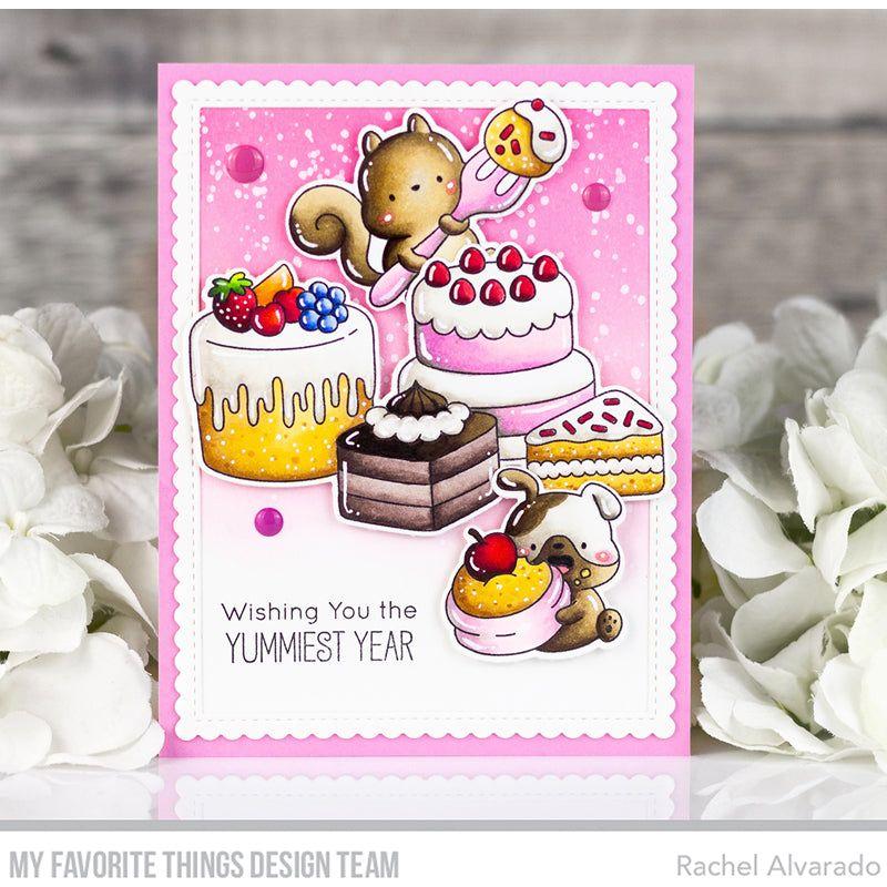 My Favorite Things Birthday Bites Clear Stamps and Dies Duo duo105 Yummiest Year | color-code:alt1