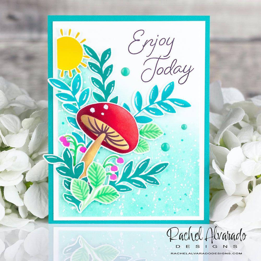 PinkFresh Studio Summer Blooms Die 154422 Enjoy Today Card | color-code:ALT03