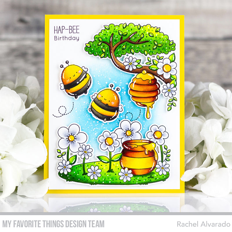 My Favorite Things Beeline to Your Heart Clear Stamps jb010 Hap-Bee Birthday |color-code:alt1