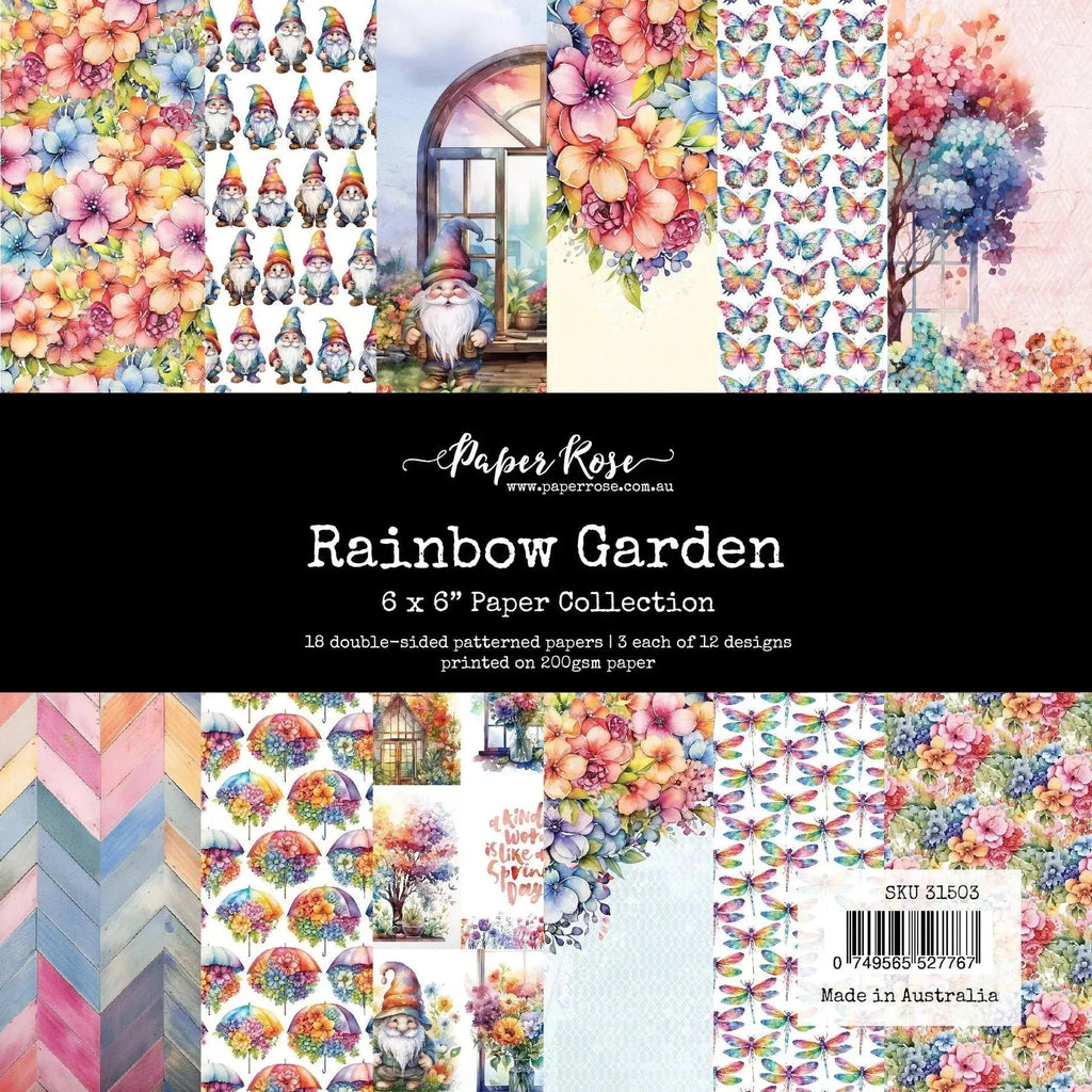 Paper Rose Rainbow Garden 6x6 Paper 31503