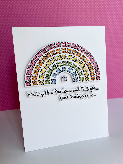 Simon Says Stamp Rainbows and Butterflies Wafer Dies 1087sdc Sunny Vibes Thinking of You Card | color-code:ALT01