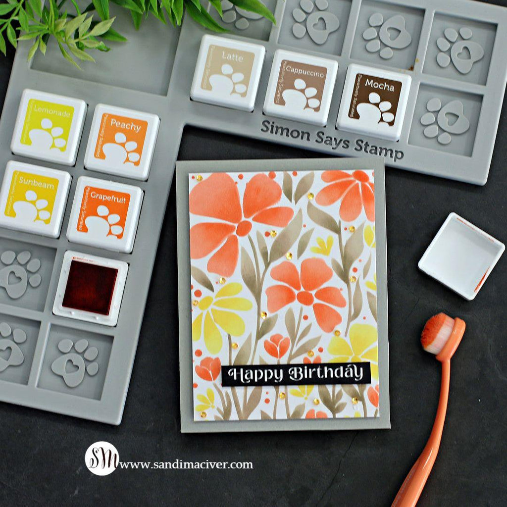 Simon Says Stamp Sentiment Strips Reverse Birthday Wishes sssg131142 Stamptember Birthday Card | color-code:ALT02