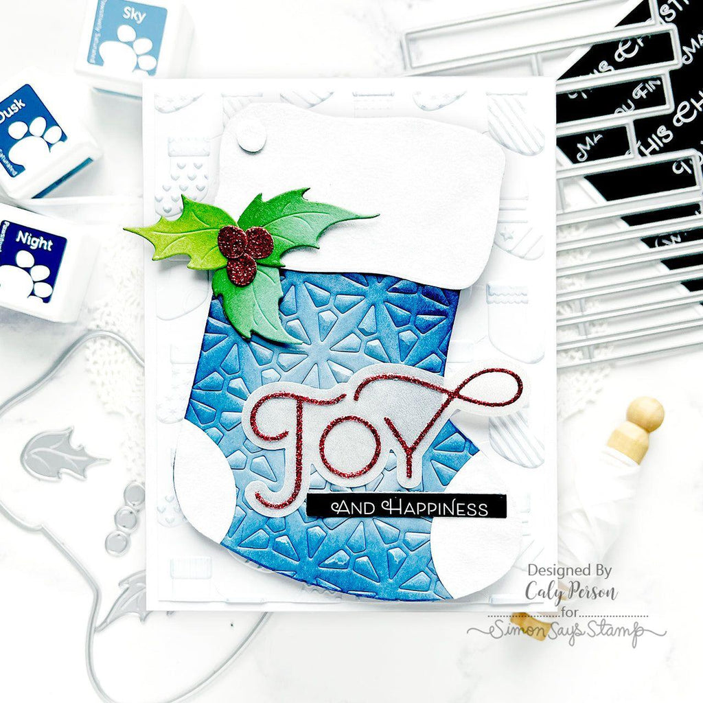 Simon Says Stamp EZ Strips Reverse Joy 1001ez DieCember Christmas Card | color-code:ALT06