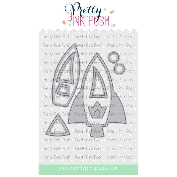 Pretty Pink Posh Rocketship Shaker Dies