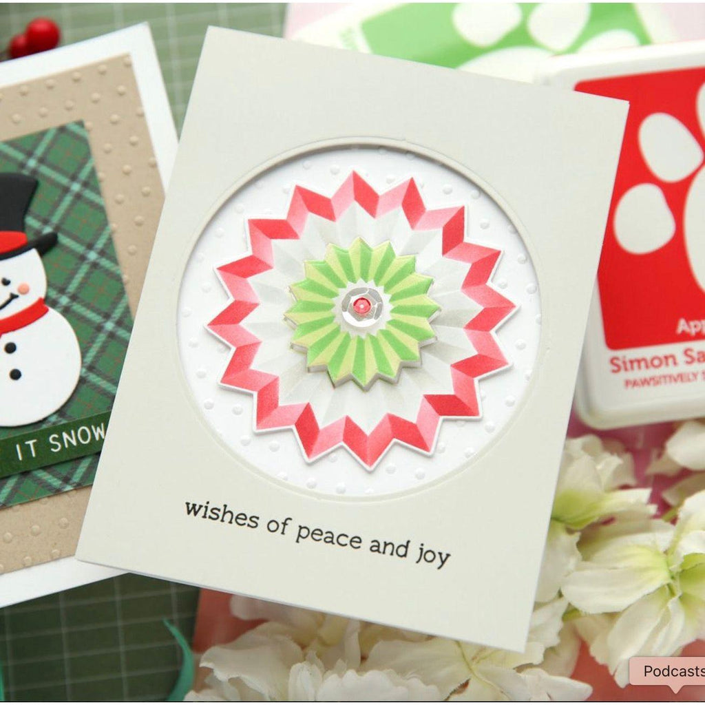 Simon Says Stamp Layered Rosette Wafer Dies 1247sdc Christmas Card | color-code:ALT01