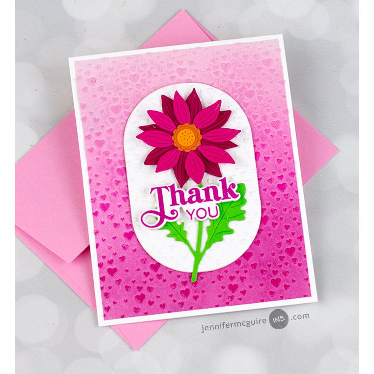 Simon Says Stamp Rustic Layering Flower Wafer Dies s930 Stamptember Thank You Card | color-code:ALT02