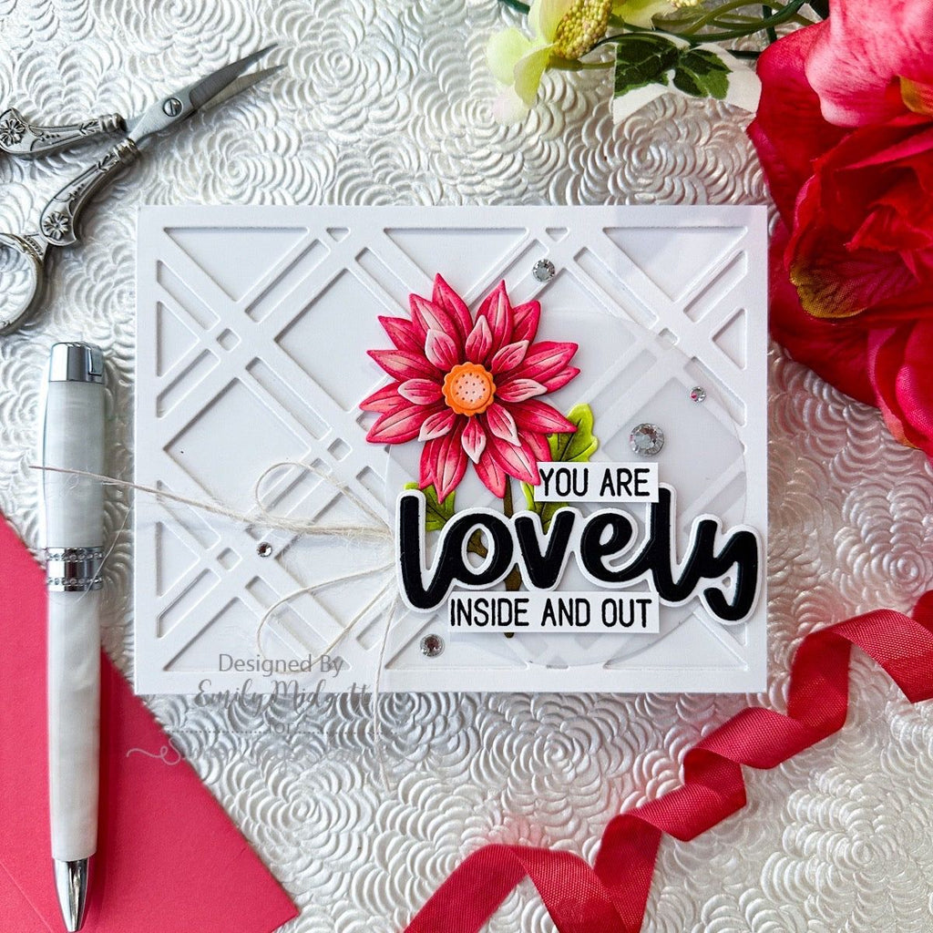 Simon Says Stamp Rustic Layering Flower Wafer Dies s930 Stamptember Lovely Card | color-code:ALT05